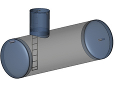 Резервуар для чистой воды Биопрайм 20 м³ (до 4м)